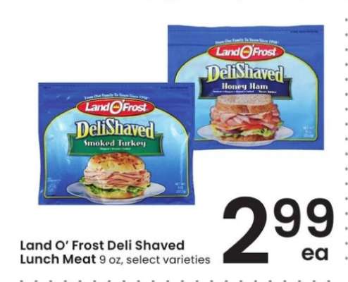 Land O'Frost Deli Shaved Lunch Meat