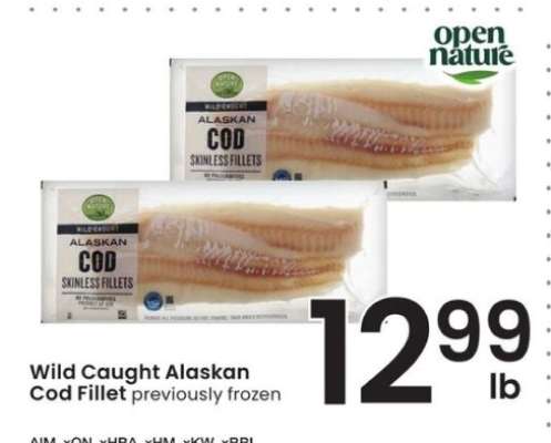 Wild Caught Alaskan Cod Fillet