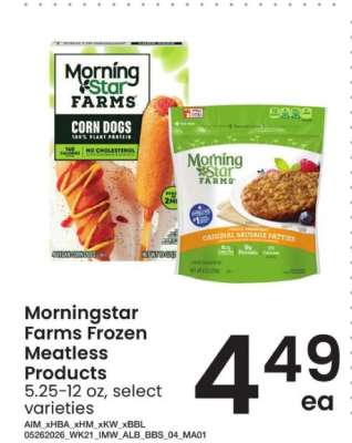 MorningStar Farms Frozen Meatless Products