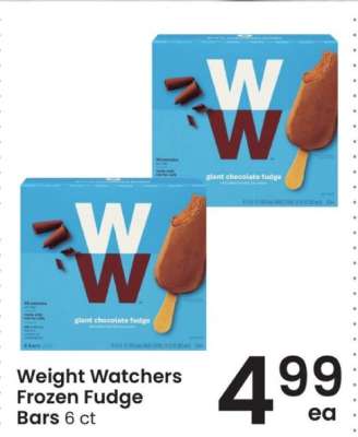 Weight Watchers Frozen Fudge Bars