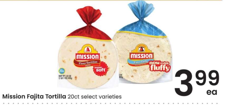MISSION FAJITA TORTILLA