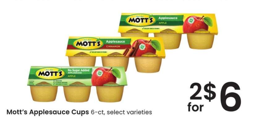 Mott's Applesauce Cups