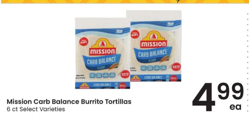 Mission Carb Balance Burrito Tortillas