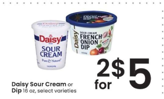 Daisy Sour Cream or Dip