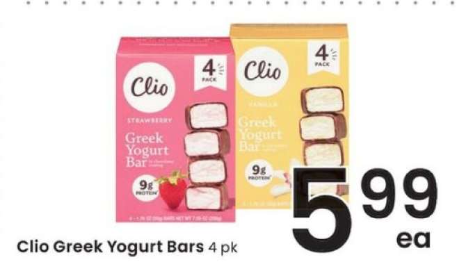 Clio Greek Yogurt Bars