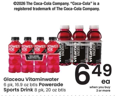 Glaceau Vitaminwater / Powerade Sports Drink