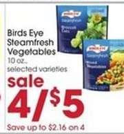 Birds Eye Steamfresh Vegetables