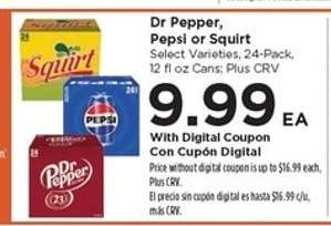 Dr Pepper, Pepsi or Squirt