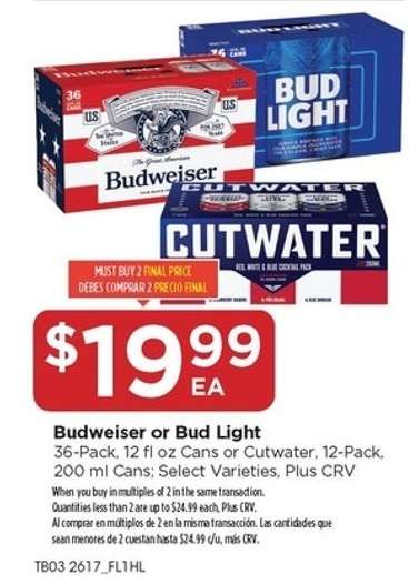Budweiser or Bud Light