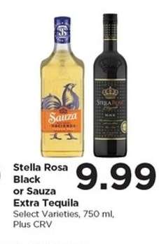 Stella Rosa Black or Sauza Extra Tequila