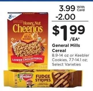 General Mills Cereal or Keebler Cookies