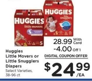 Huggies Little Movers or Little Snugglers Diapers