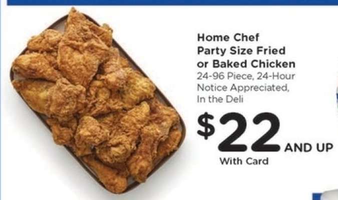Home Chef Party Size Fried or Baked Chicken