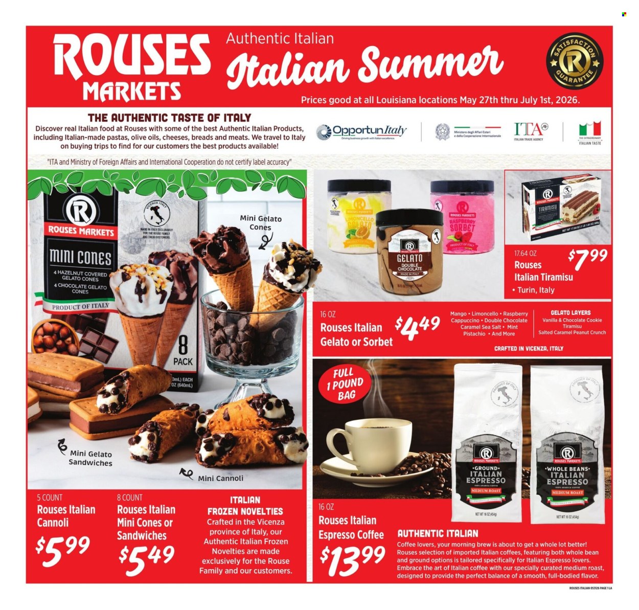 Rouses Markets ad - 05/27/2026 - 07/01/2026. Page 1