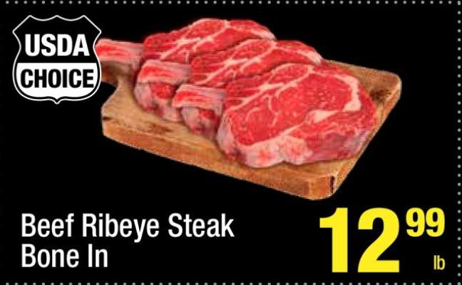 Beef Ribeye Steak Bone In