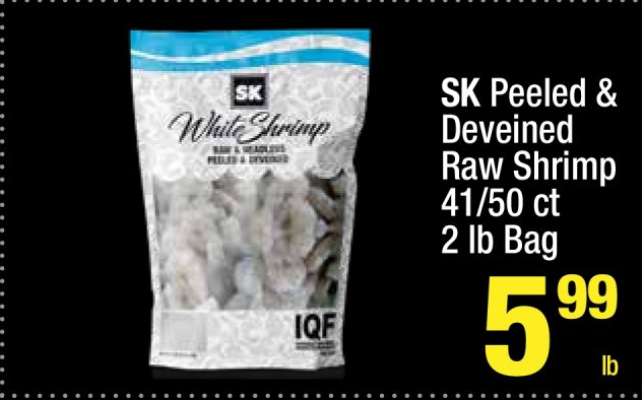 SK Peeled & Deveined Raw Shrimp