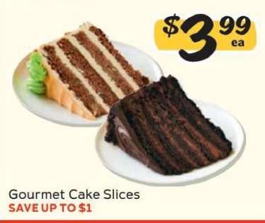 Gourmet Cake Slices