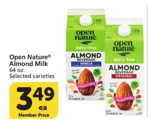 Open Nature Almond Milk