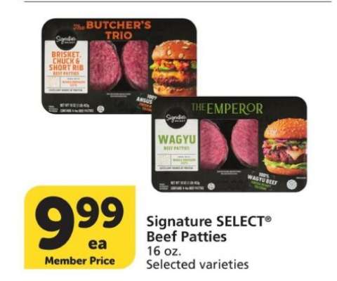 Signature SELECT® Beef Patties