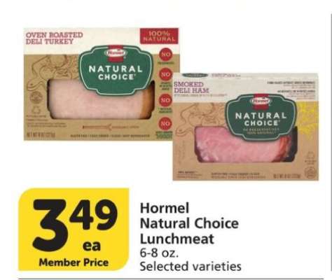 Hormel Natural Choice Lunchmeat