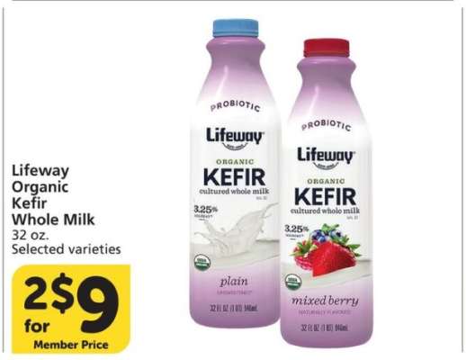 Lifeway Organic Kefir Whole Milk