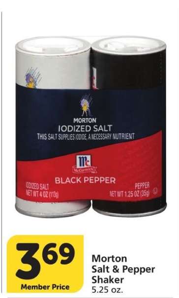 Morton Salt & Pepper Shaker