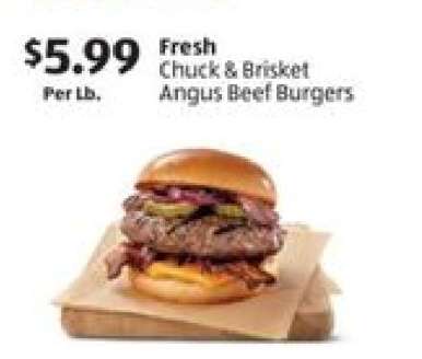Fresh Chuck & Brisket Angus Beef Burgers