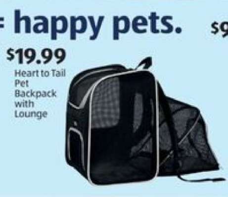 Heart to Tail Pet Backpack with Lounge