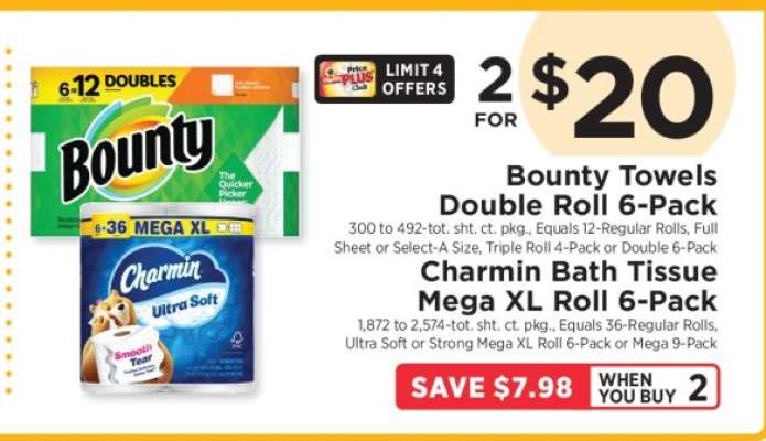 Bounty Towels Double Roll 6-Pack