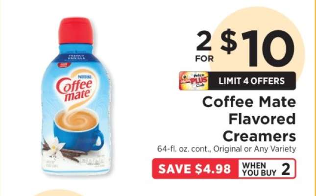 Coffee Mate Flavored Creamers
