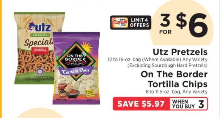 Utz Pretzels & On the Border Tortilla Chips