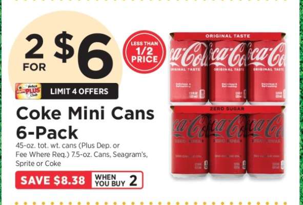 Coke Mini Cans 6-Pack