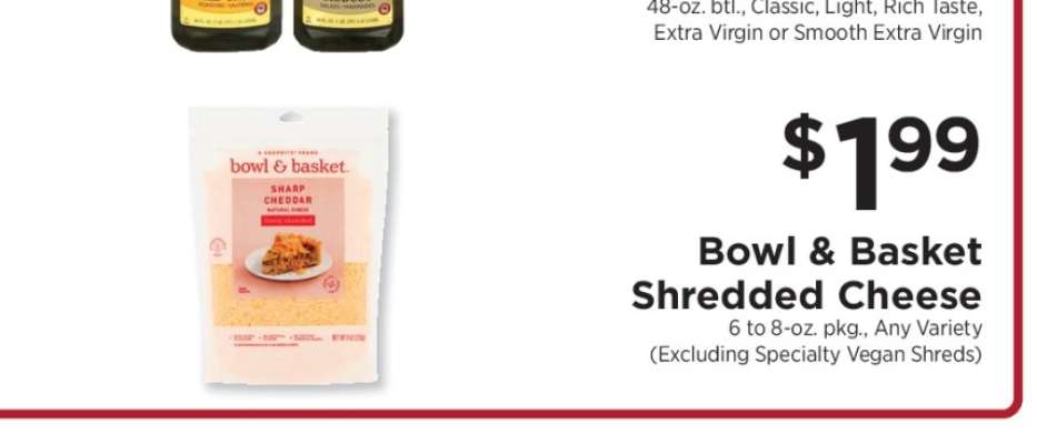 Bowl & Basket Shredded Cheese