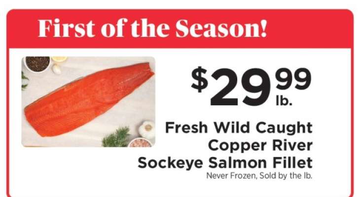 Copper River Sockeye Salmon Fillet