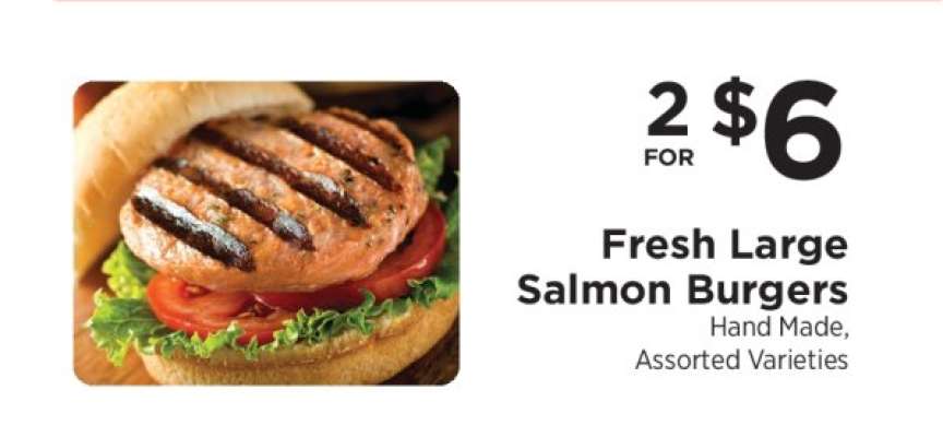 Fresh Large Salmon Burgers