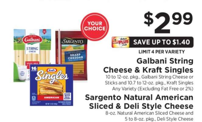 Galbani String Cheese & Kraft Singles