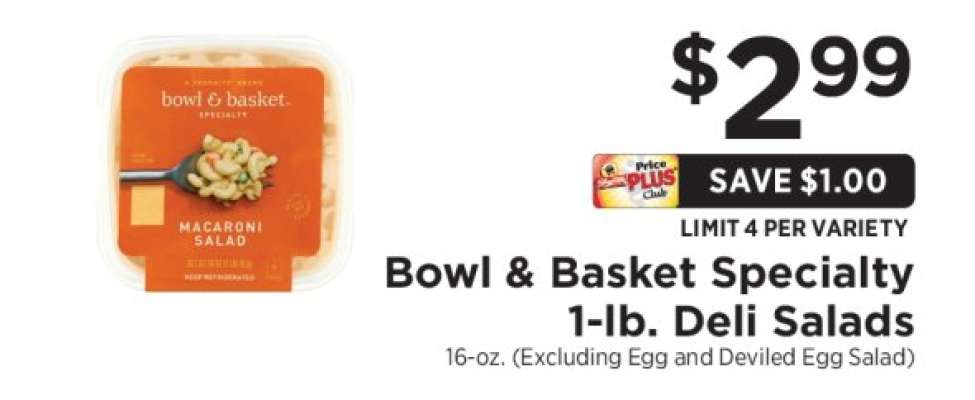 Bowl & Basket Specialty 1-lb. Deli Salads