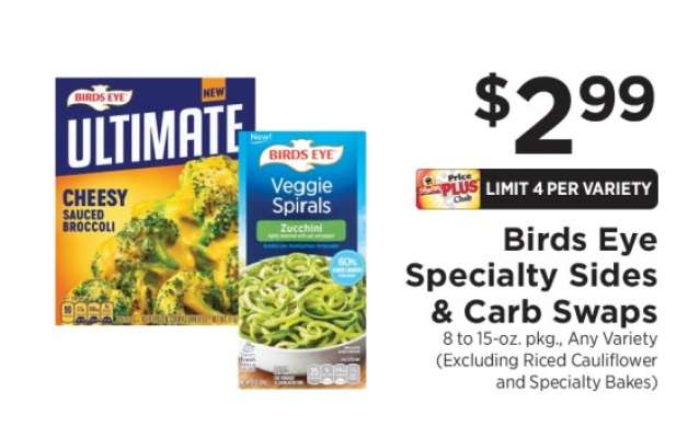 Birds Eye Specialty Sides & Carb Swaps