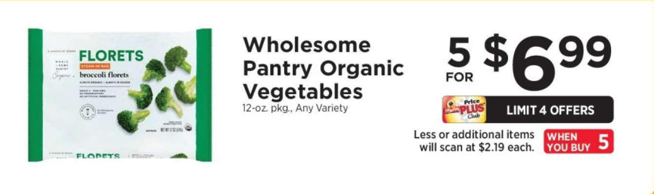 Wholesome Pantry Organic Vegetables