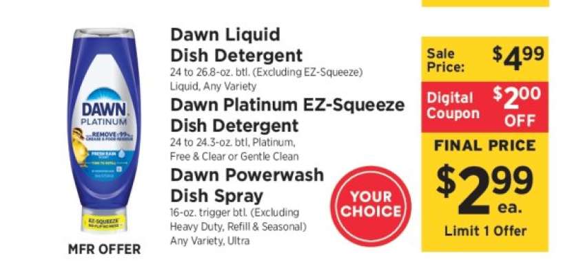 Dawn Dish Products