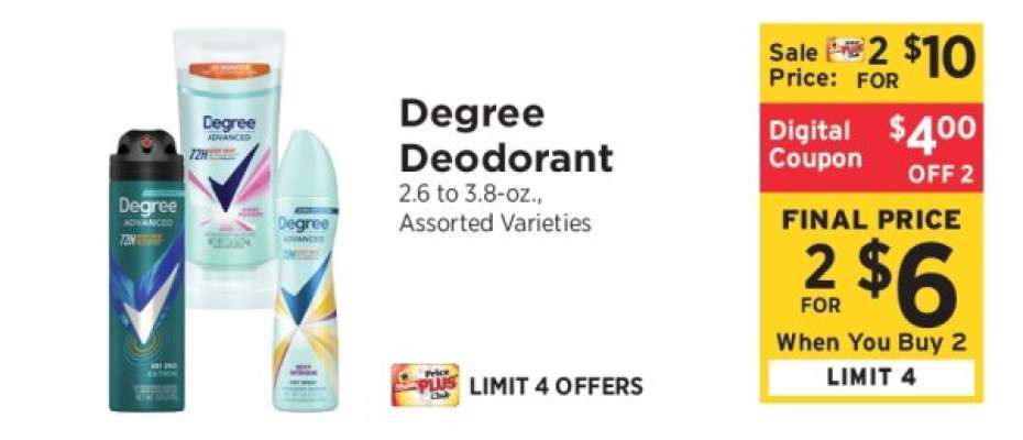 Degree Deodorant