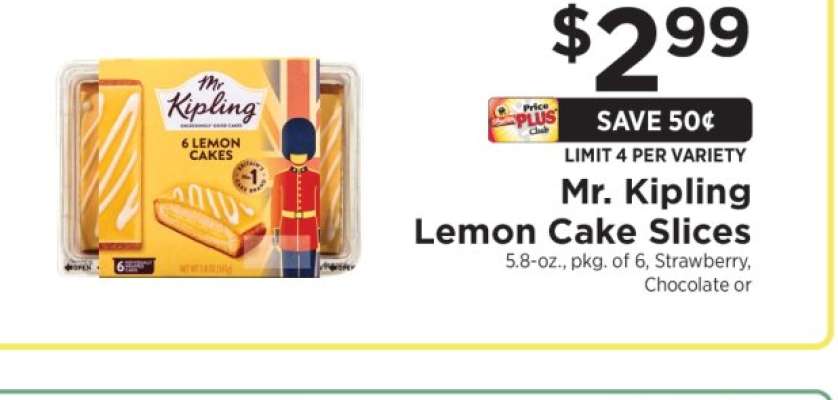 Mr. Kipling Lemon Cake Slices