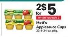Mott's Applesauce Cups