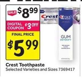 Crest Toothpaste