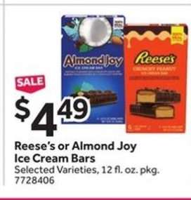 Reese’s or Almond Joy Ice Cream Bars