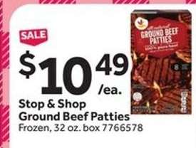 Stop & Shop Ground Beef Patties