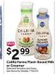 Califia Farms Plant Based Milk or Creamer