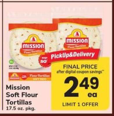 Mission Soft Flour Tortillas