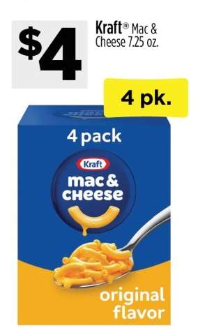 Kraft Mac & Cheese 7.25 oz.