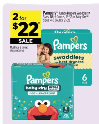 Pampers Jumbo Diapers Swaddlers